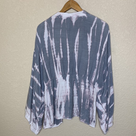Tie Dye Kimono Open Front - Picture 5 of 5